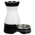 Pet Feeder Stainless Steel Bowl Dry Kibble Dispenser